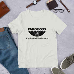 FaroBoss Half logo: Inspired Self-leadership - Short-Sleeve Unisex T-Shirt
